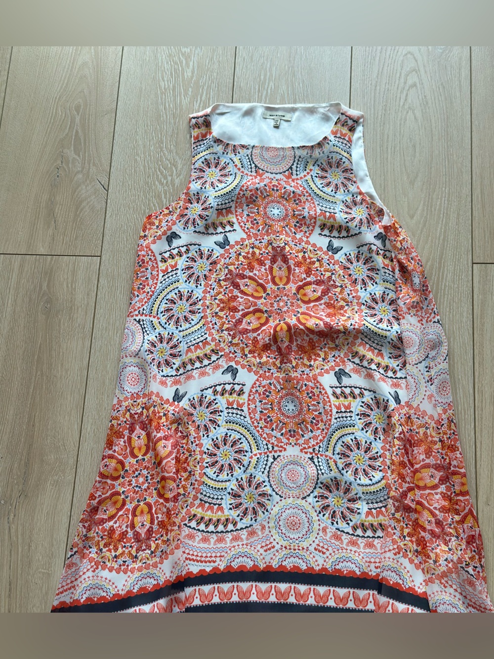 MAX STUDIO Medallion Print Sleeveless Dress | Boho Shift Dress